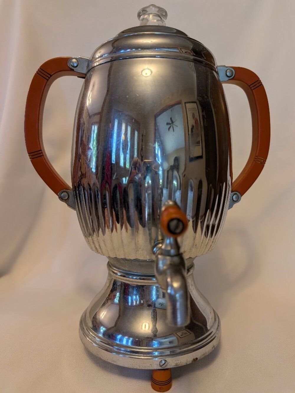 Vintage PYREX Chrome/Bakelite Coffee Percolator-1930's